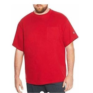 Authentic Champion Men’s Red Big & Tall Short Sleeves T-shirt